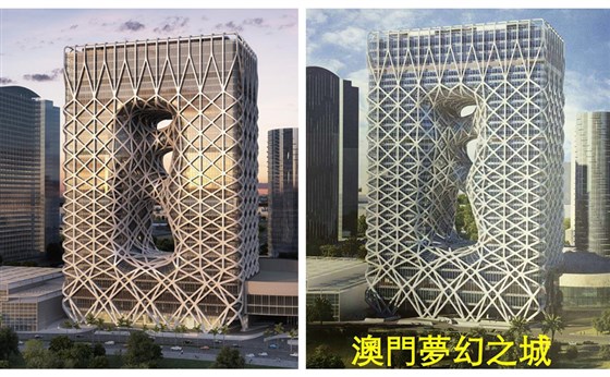 酒店玻璃铝板极悦工程项目设计效果图