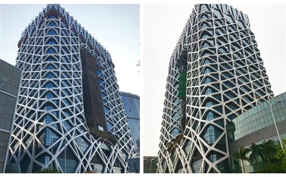 酒店玻璃铝板极悦工程项目验收后实景效果图