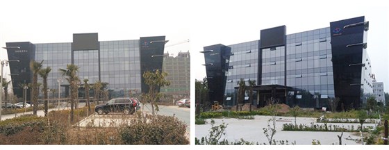 河南全隐框极悦建筑项目验收后实景效果图