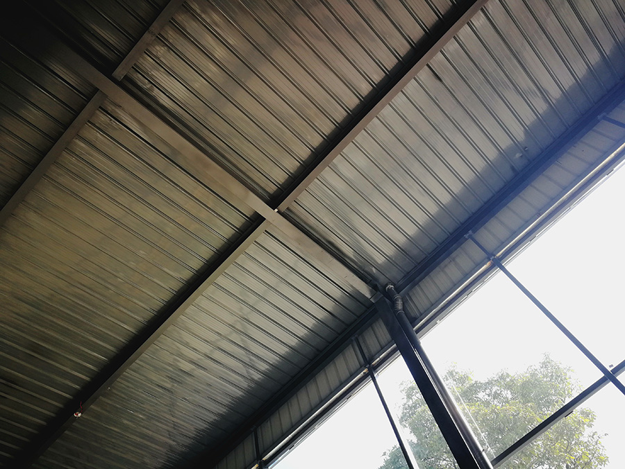 4S店明框极悦建筑内部钢结构